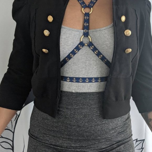 MARIAH Adjustable Nautical Pin-Up Body Harness - Picture 8 of 9